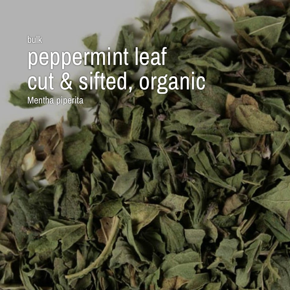 Peppermint Leaf, Cut & Sifted, Organic (4 oz)