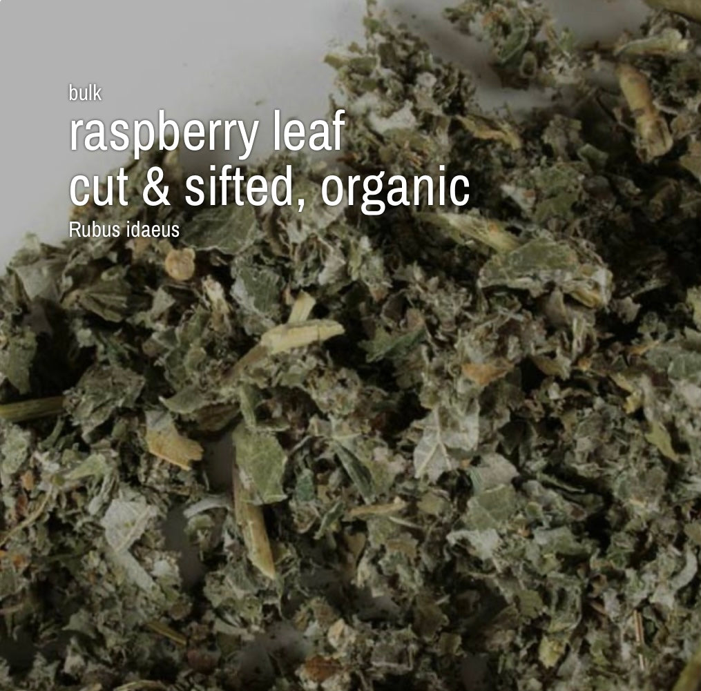 Raspberry Leaf, Cut & SIfted, Organic (4oz)