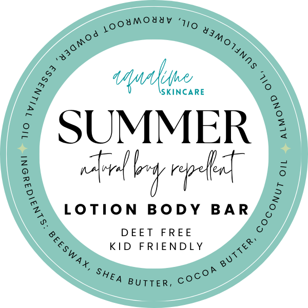 Aqualime - Summer Mosquito Repellent Lotion Body Bar - 2oz
