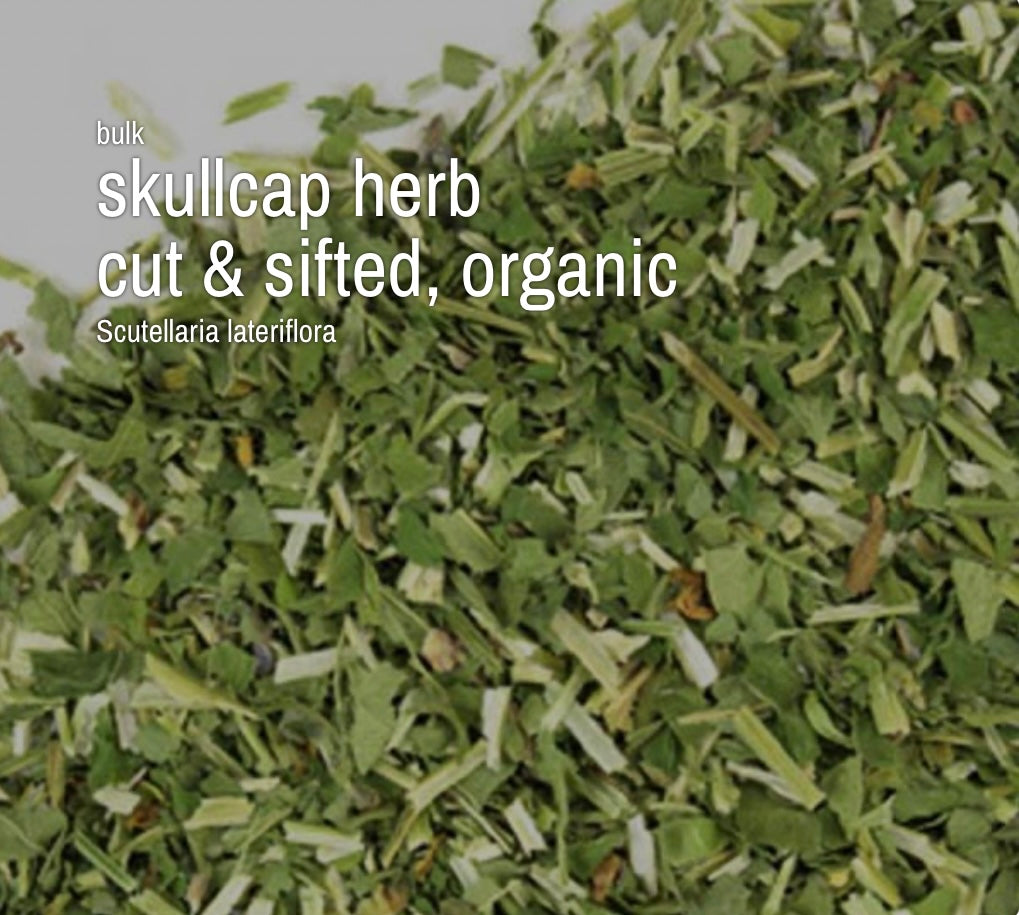 Skullcap Herb, Cut & Sifted, Organic (4 oz)