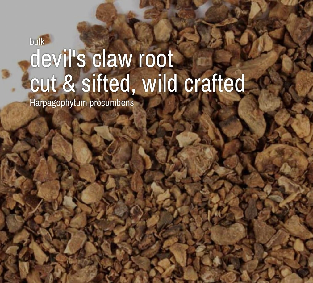 Devil’s Claw Root, Cut & Sifted, Wild Crafted (4 oz)