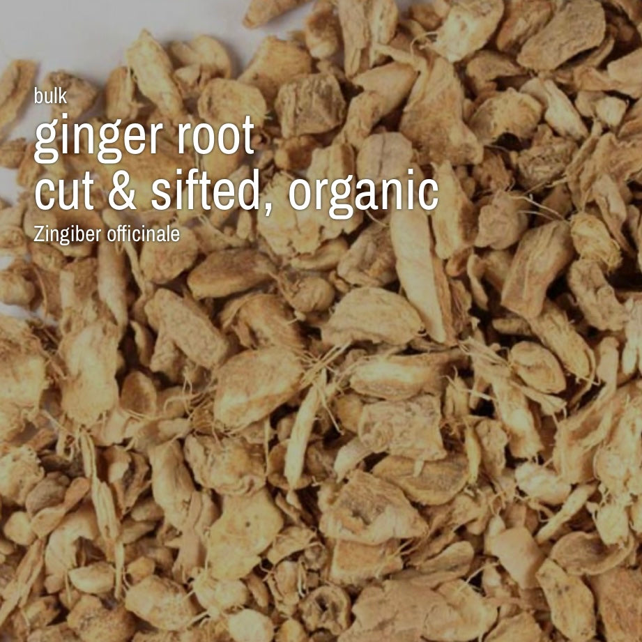 Ginger Root, Cut & Sifted, Organic (4oz)
