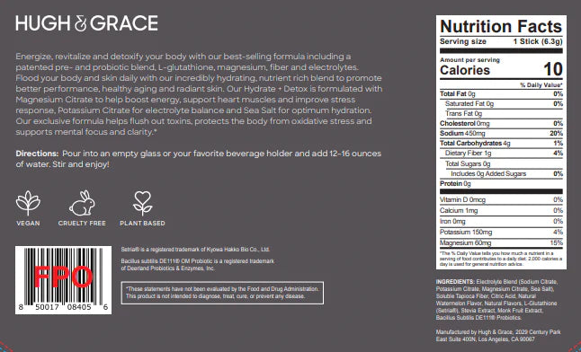 Hugh & Grace - Hydrate & Detox Watermelon Refresh