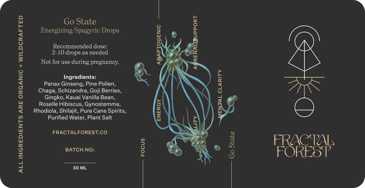 Fractal Forest - Go State Energizing Herbal Tincture -30ml