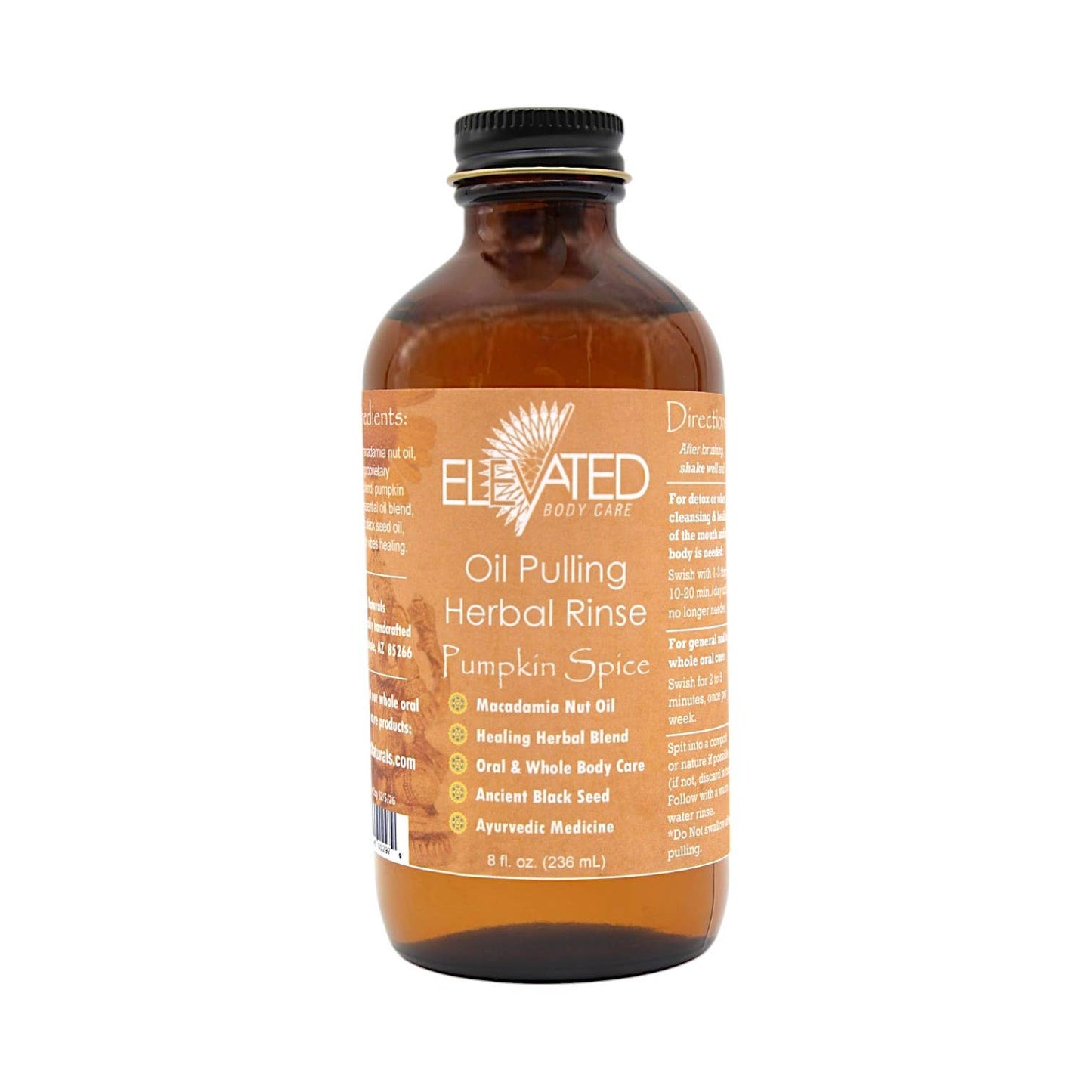 Taylor's Naturals - ELEVATED - Oil Pulling Herbal Rinse Ayurvedic Oral Care