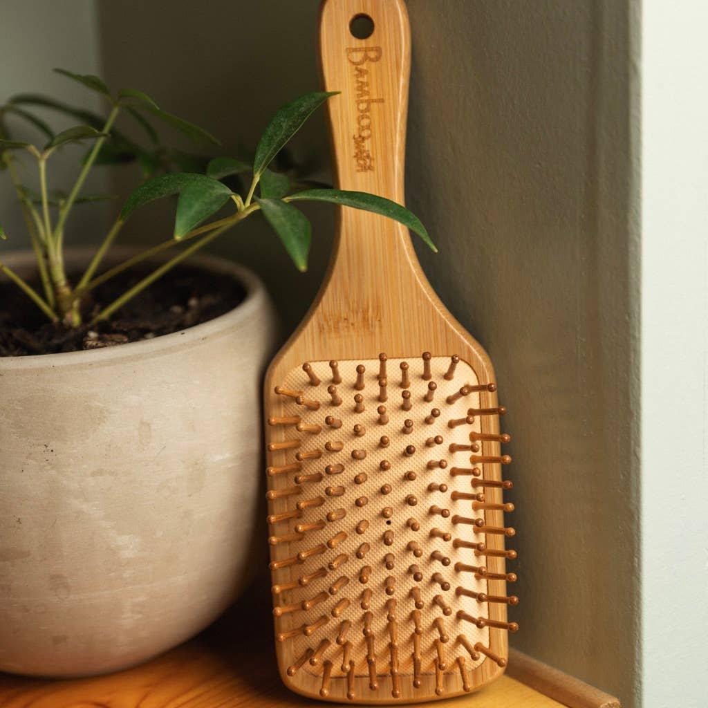 Bamboo Switch - Bamboo Paddle Hairbrush - Square | Market Bestseller