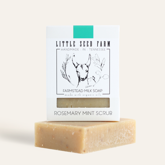 Little Seed Farm - Rosemary Mint Bar Soap - Exfoliating & Energizing