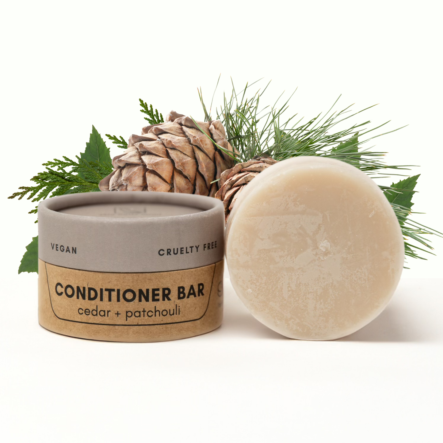 Zero Waste MVMT - Conditioner Bar | Cedar + Patchouli | Zero Waste Hair Care