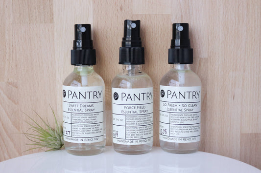 Pantry Products - Skin, Body, + Wellness - Non-Toxic, Essential Oil Linen + Room Sprays - 4 oz