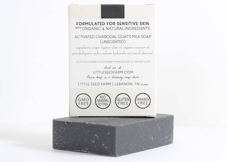 Little Seed Farm - Activated Charcoal Bar Soap - Detoxifying