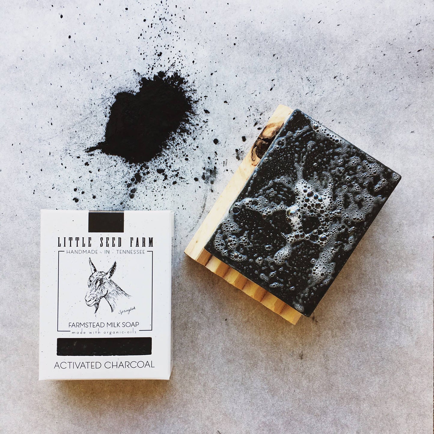 Little Seed Farm - Activated Charcoal Bar Soap - Detoxifying