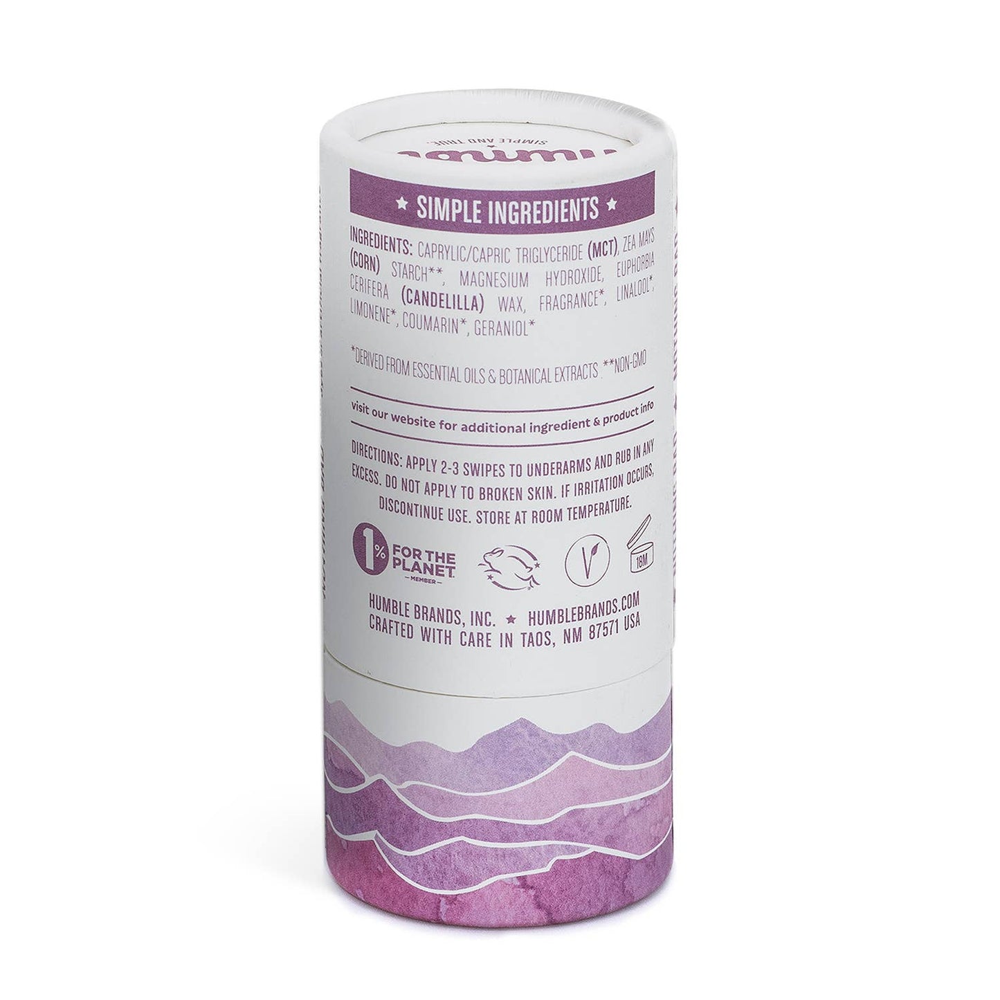 Humble Brands, Inc. - Mountain Lavender Vegan & Sensitive Plastic Free Deodorant