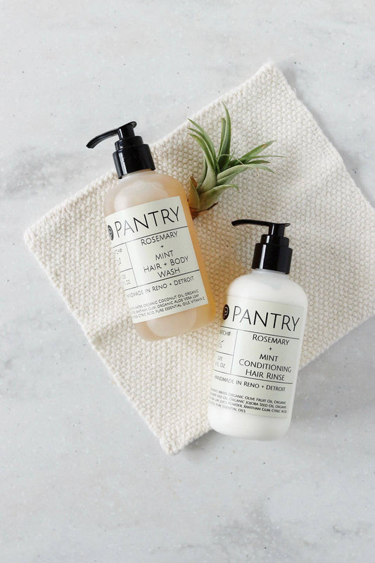 Pantry Products - Skin, Body, + Wellness - Rosemary + Mint Hair + Body Wash - Natural Shampoo