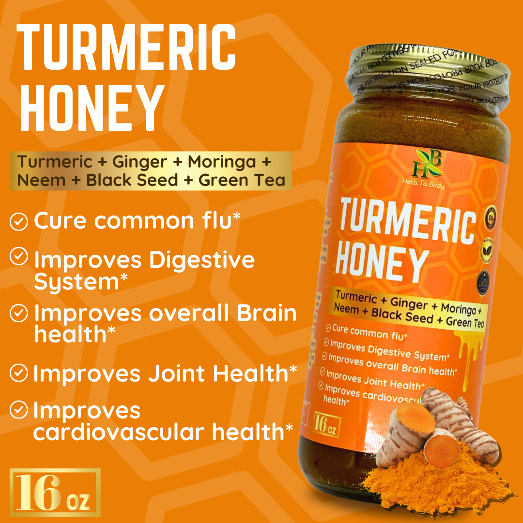 Herb To Body - Turmeric Honey 16oz