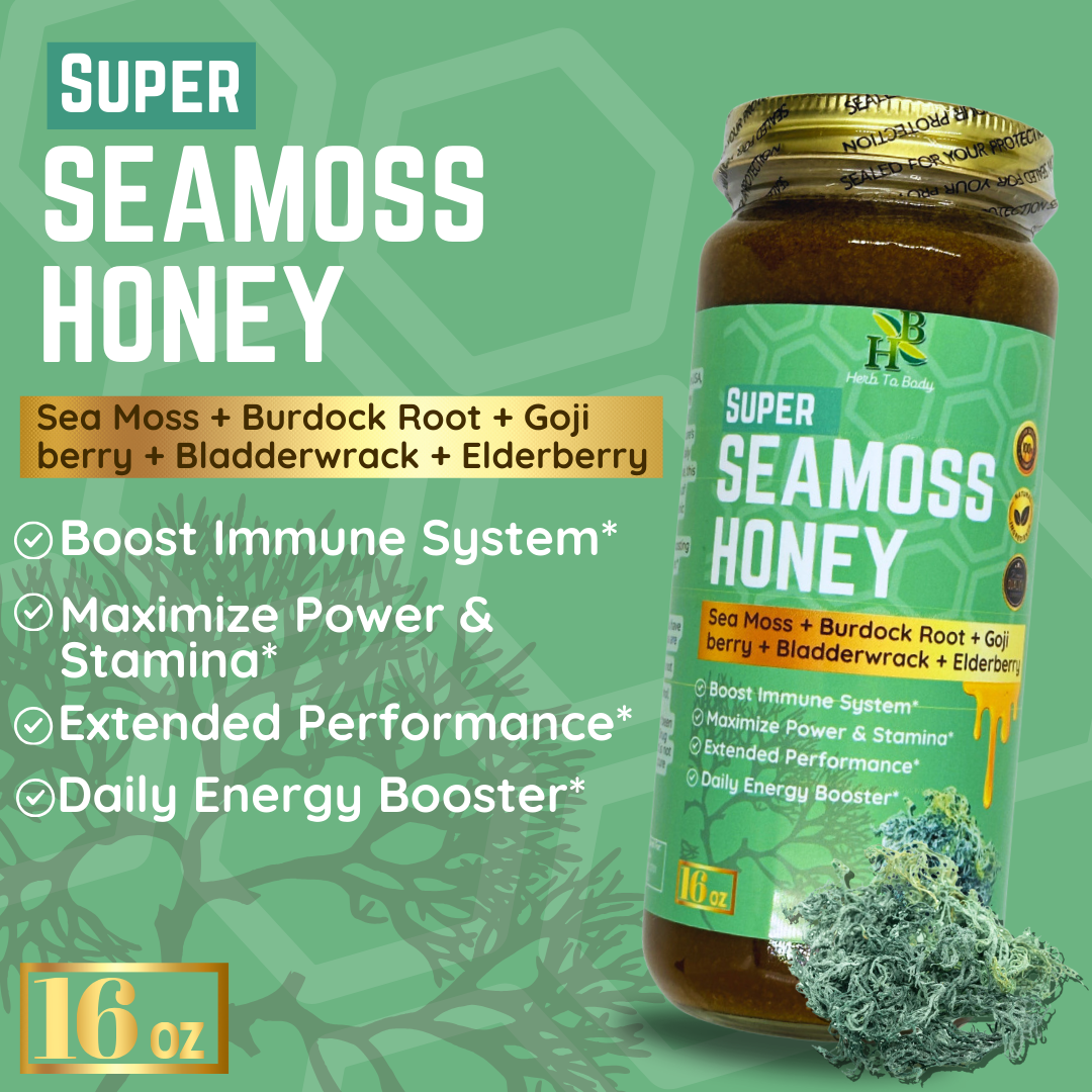 Herb To Body - Super Sea Moss Honey 16oz