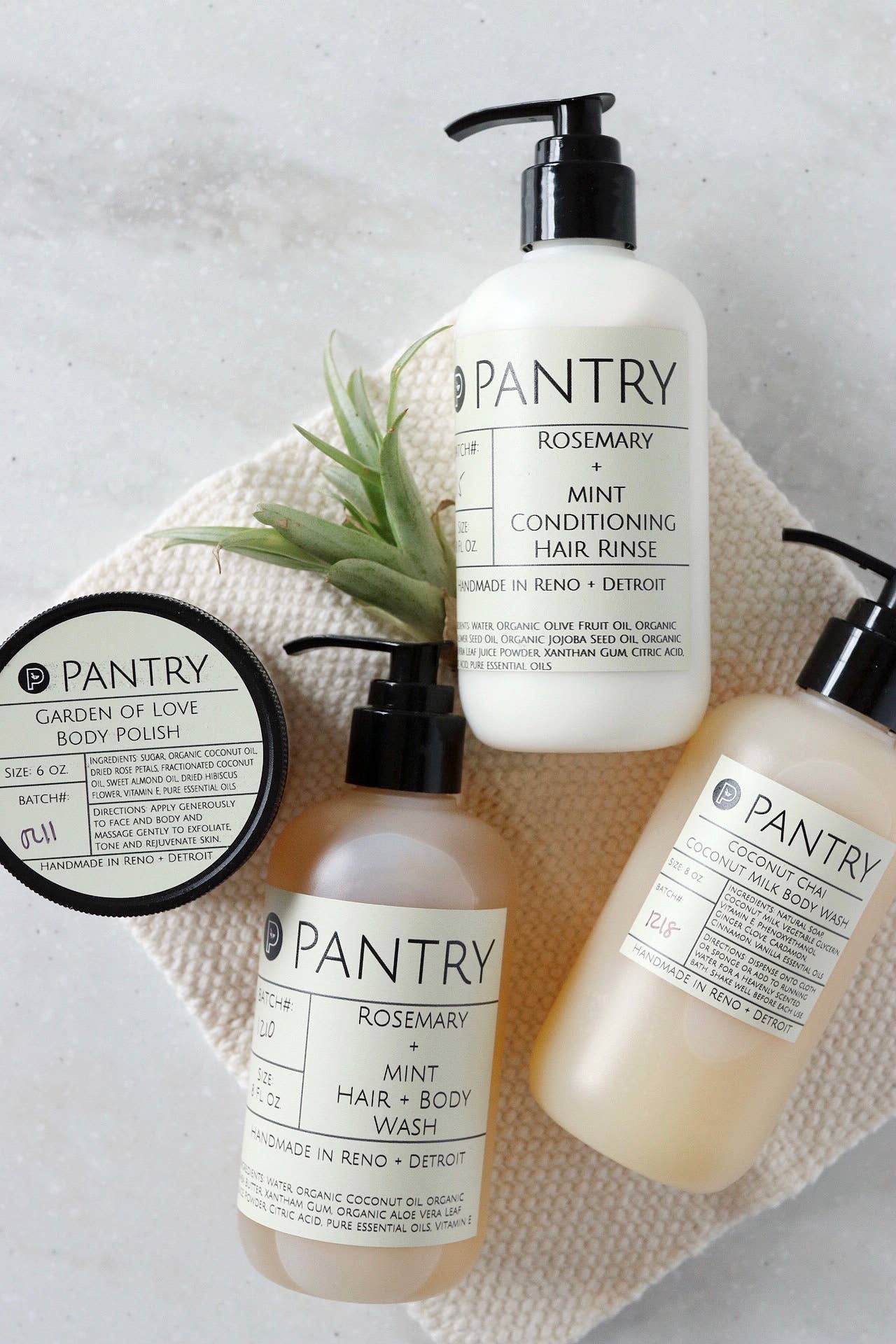 Pantry Products - Skin, Body, + Wellness - Rosemary + Mint Hair + Body Wash - Natural Shampoo