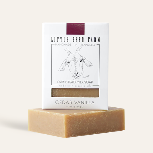 Little Seed Farm - Cedar Vanilla Bar Soap - Warm & Woodsy