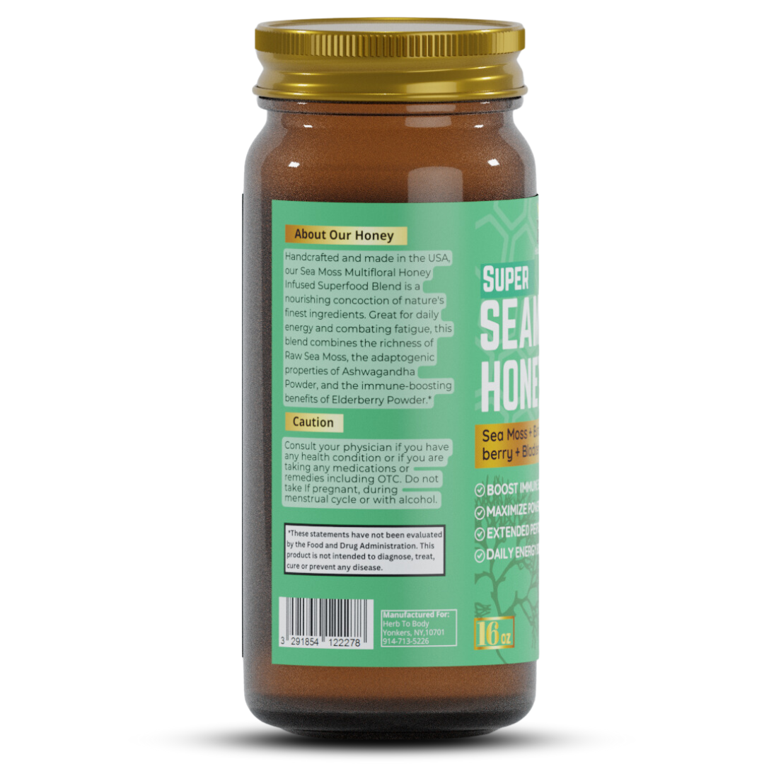 Herb To Body - Super Sea Moss Honey 16oz