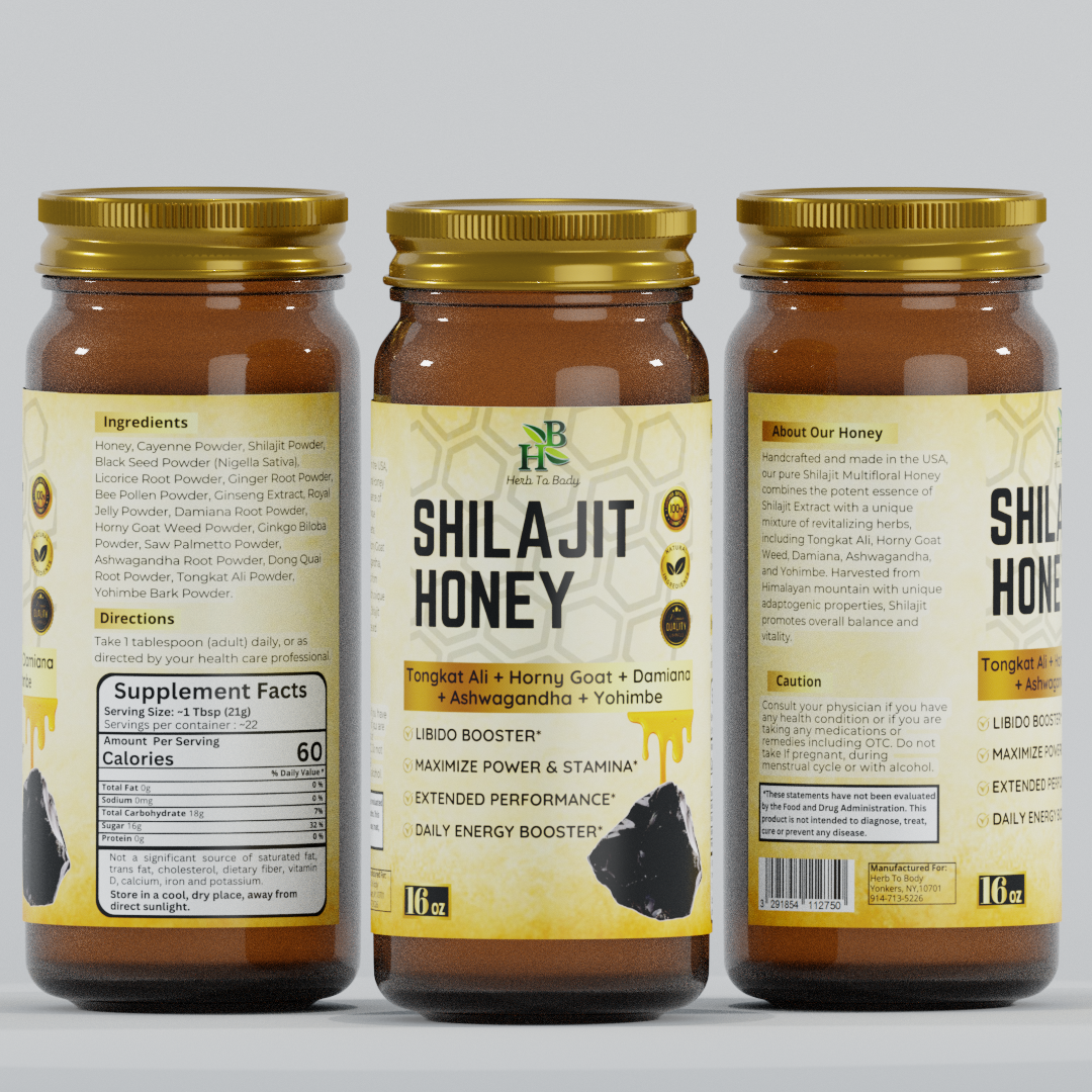 Herb To Body - Shilajit Honey 16oz