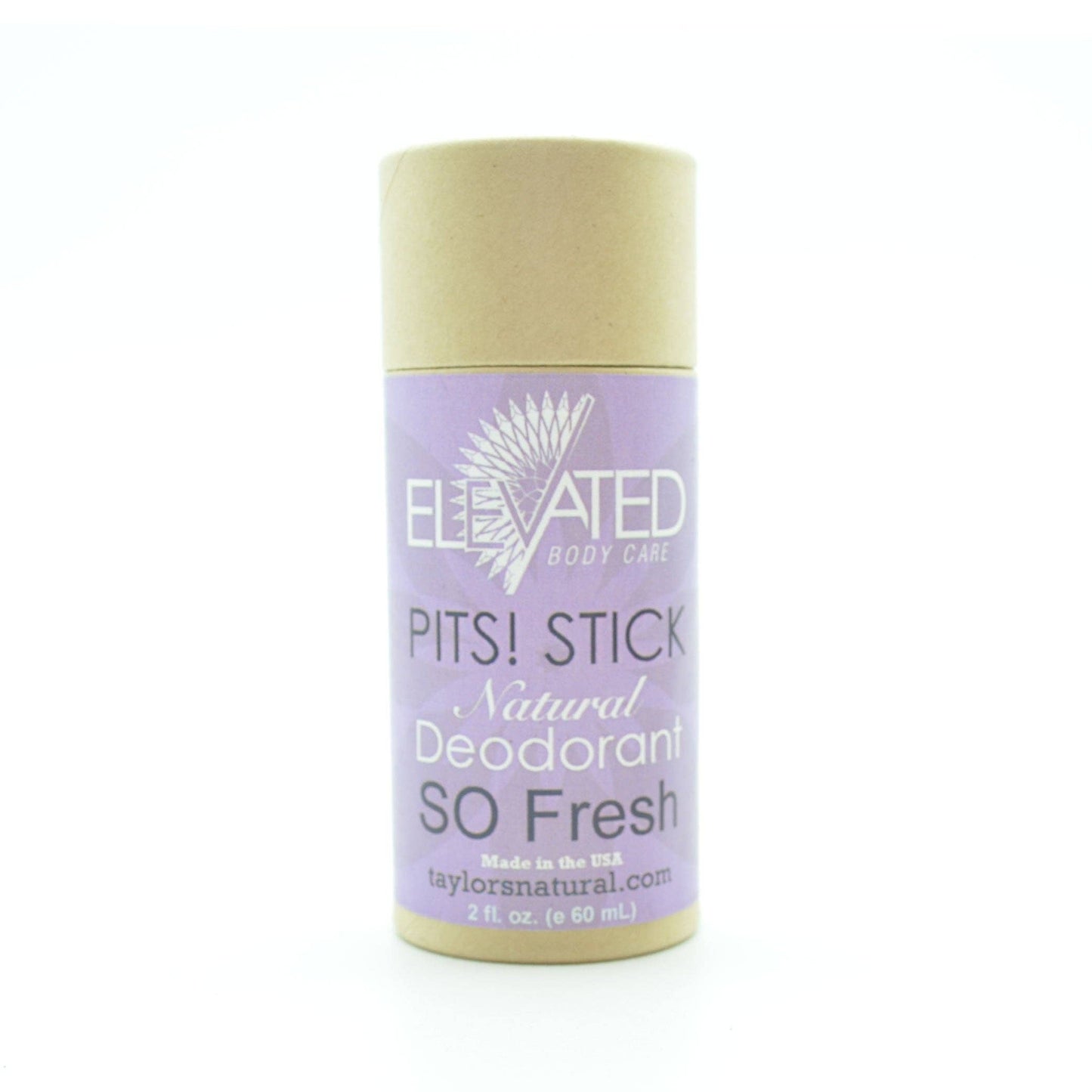 Taylor's Naturals - ELEVATED - PITS! STICK Natural Deodorant Eco-Tube - 2oz