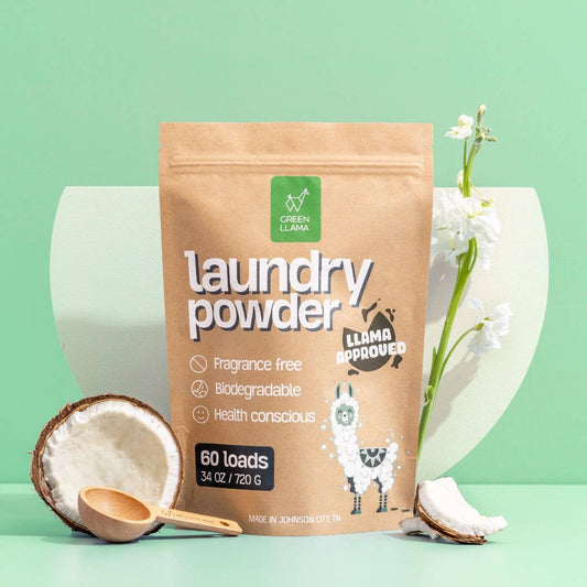 Green Llama - Natural Laundry Powder Fragrance-Free (60 Loads)