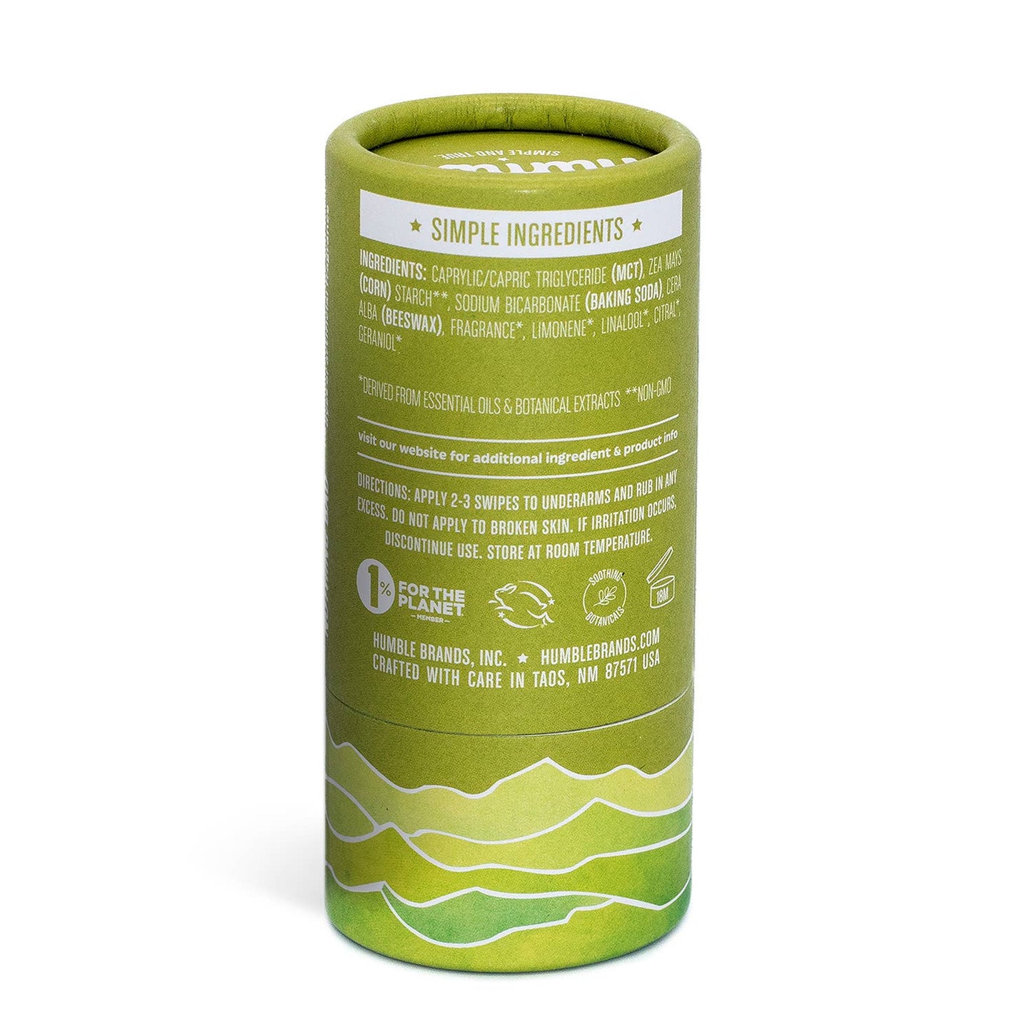 Humble Brands, Inc. - Bergamot & Ginger Original Plastic Free Deodorant