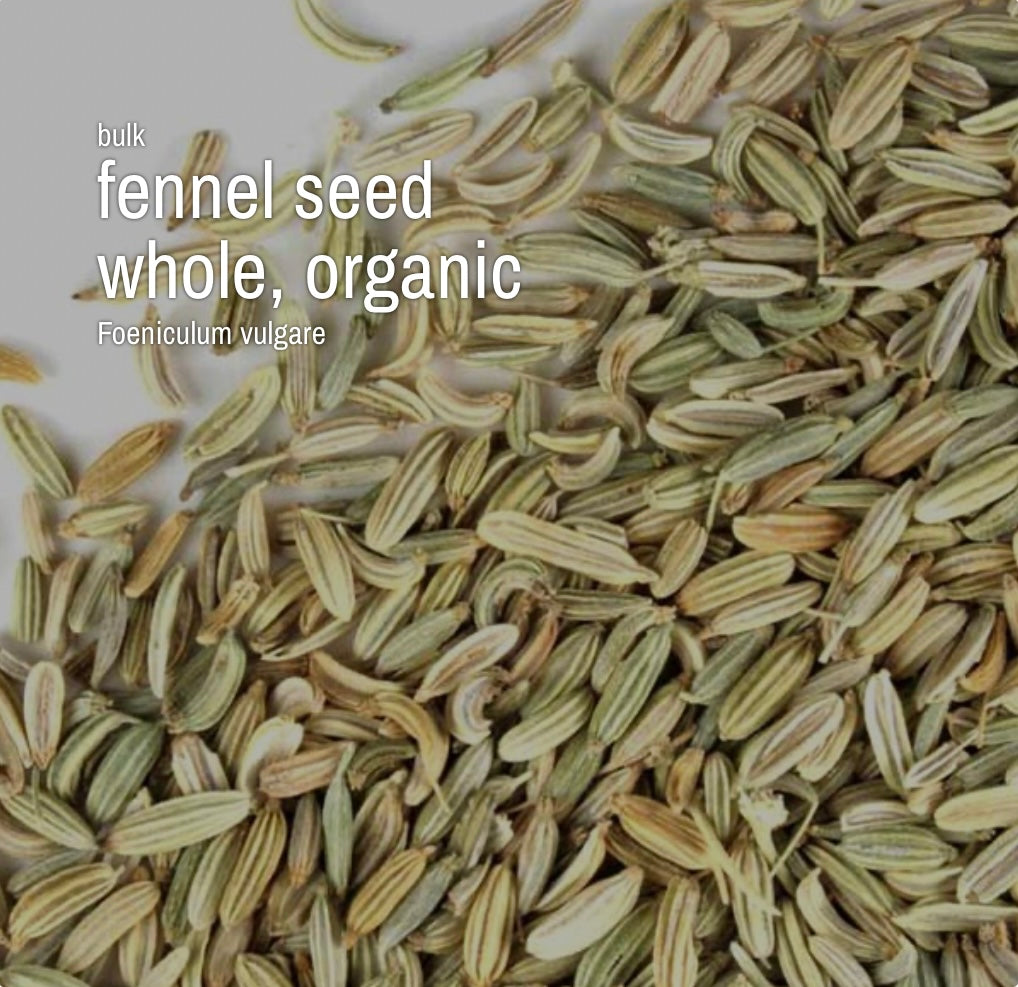 Fennel Seed, Whole, Organic (4 oz)