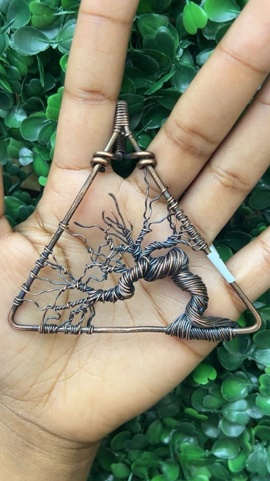 Handcrafted Tree of Life Copper Pendant