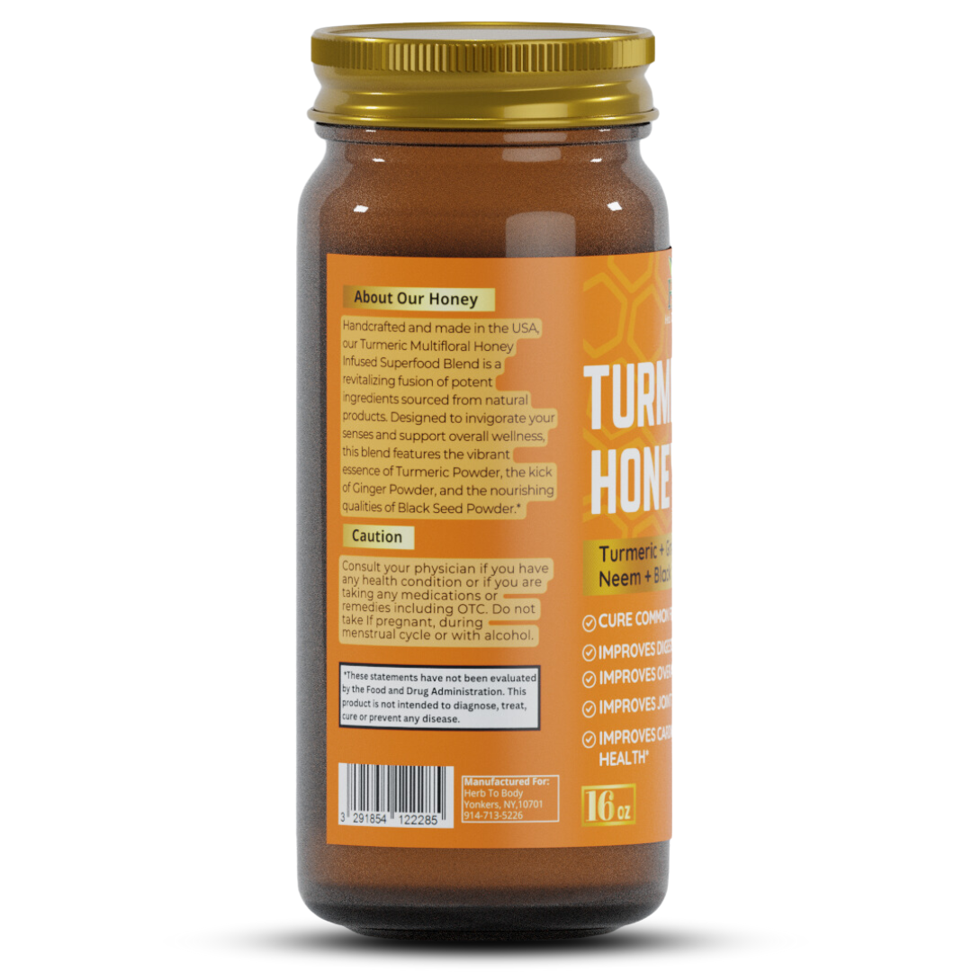 Herb To Body - Turmeric Honey 16oz