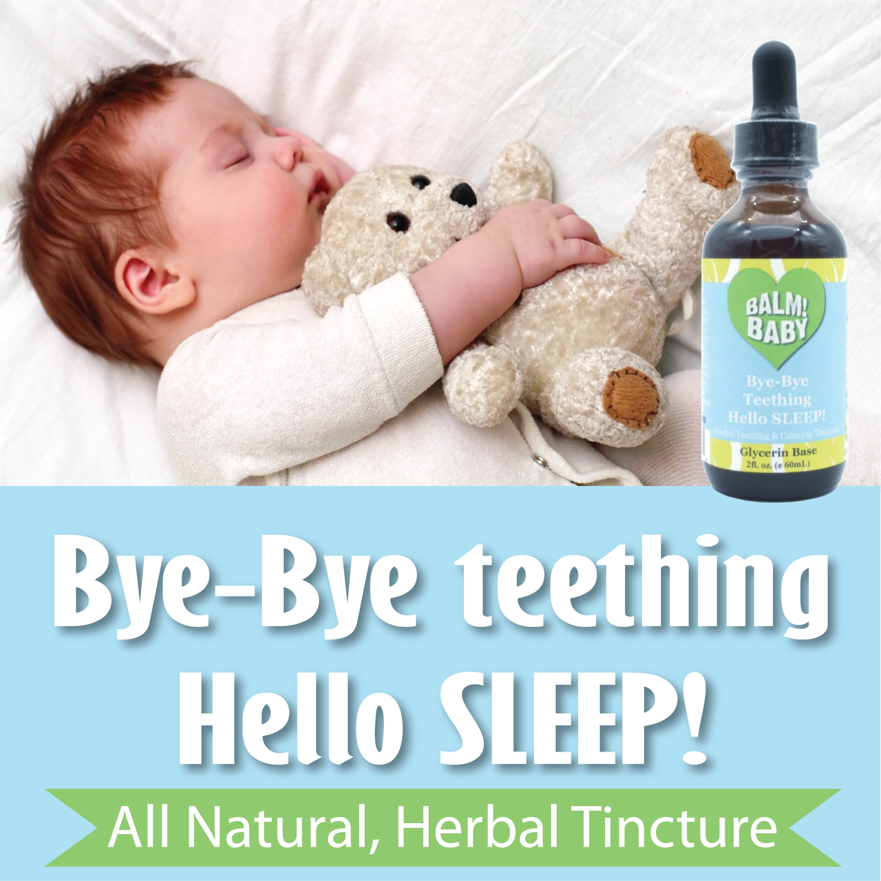 Taylor's Naturals - BALM! Baby - Bye Bye Teething Hello SLEEP! Natural & Organic