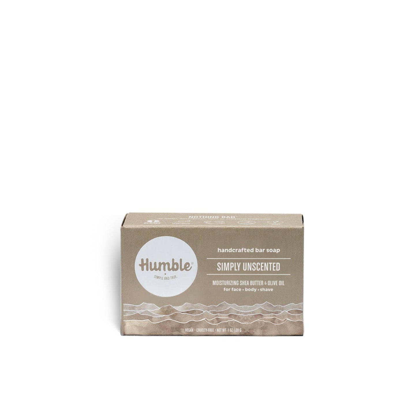 Humble Brands, Inc. - Simply Unscented Travel Soap Bar