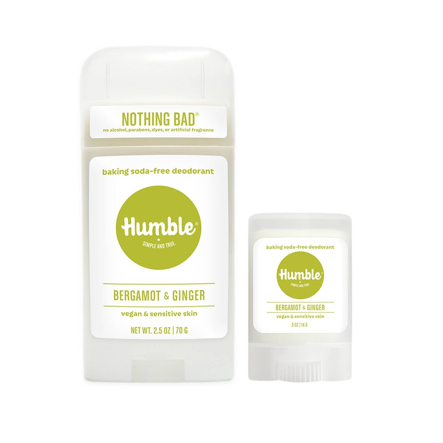 Humble Brands, Inc. - Bergamot & Ginger Vegan & Sensitive Travel Deodorant