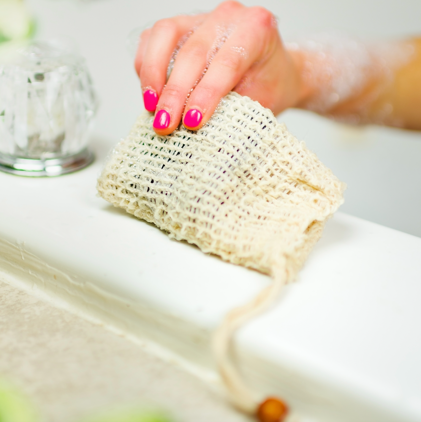 Bamboo Switch - Compostable Sisal Soap Bag | Soap Saver | Market Bestseller