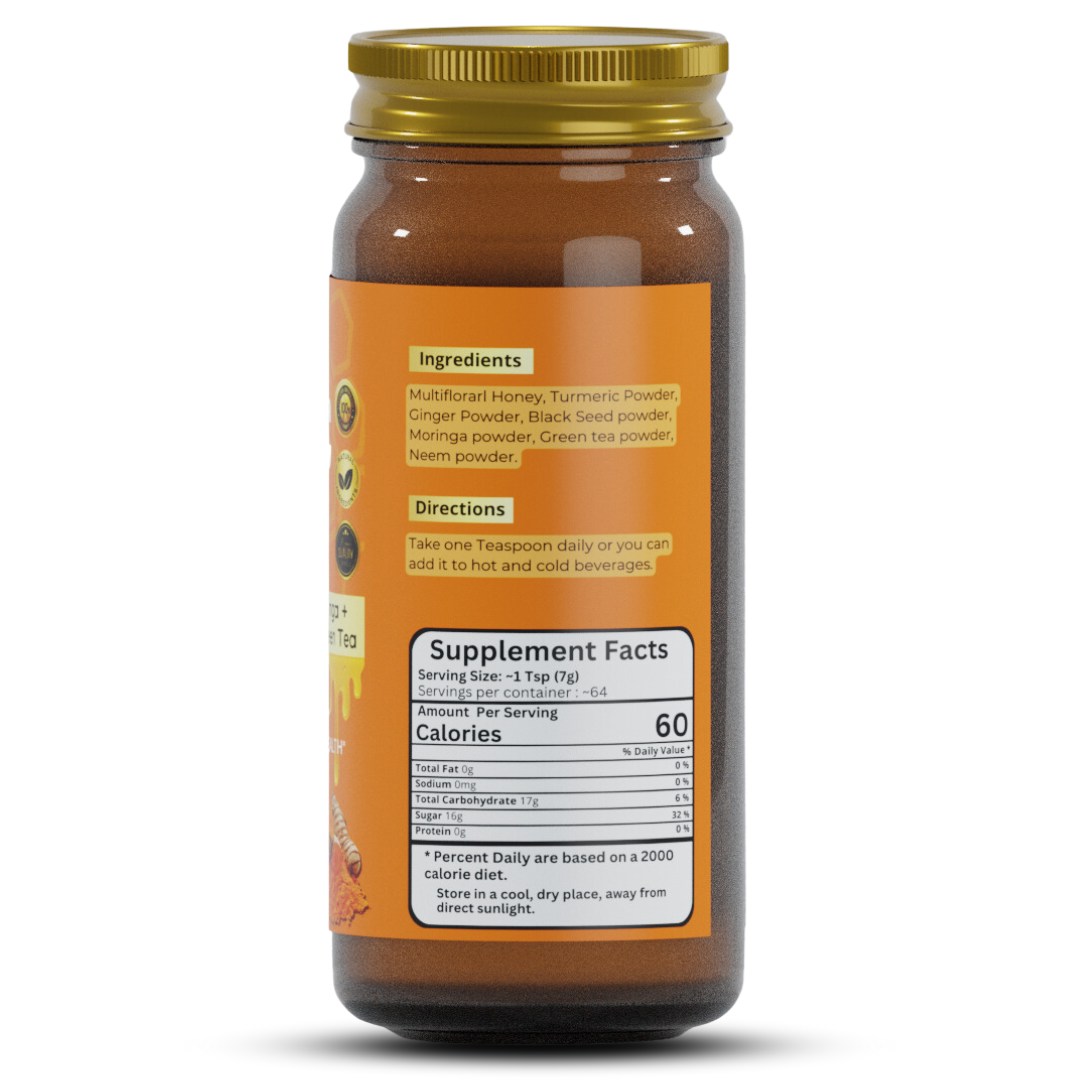 Herb To Body - Turmeric Honey 16oz