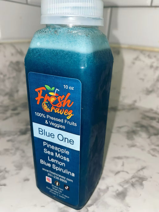 Fresh Cravez - Fresh Juice Blend 10oz - Blue One