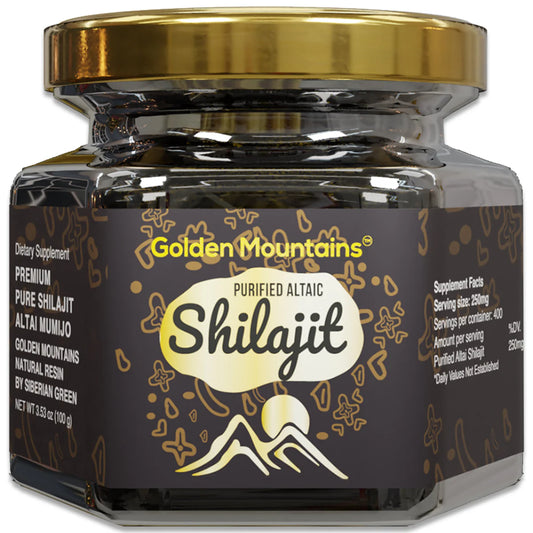 Golden Mountains - Pure Natural Shilajit Resin 100G