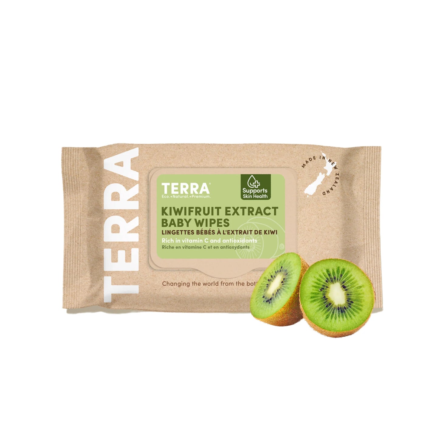 Terra Bamboo Baby Wipes - Kiwifruit 70ct